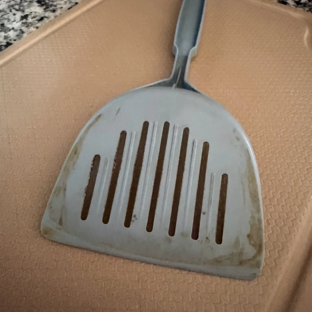 Vintage Light Blue EKCO Plastic Slotted Spatula‎ 11”